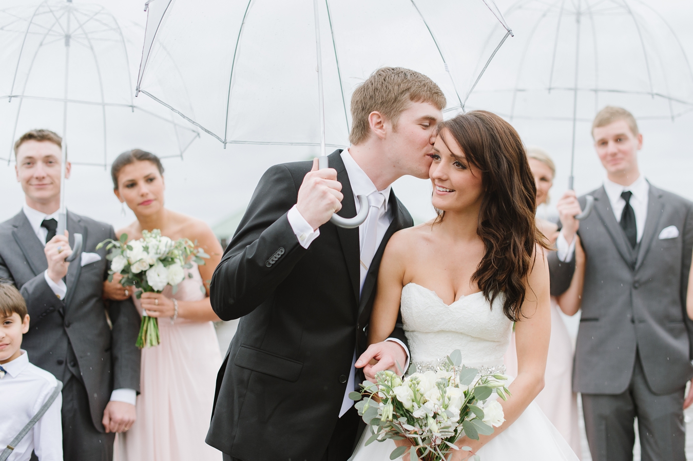 Rainy Day Umbrella Wedding Inspiration in Sherwood Forest, Maryland | Natalie Franke Photography