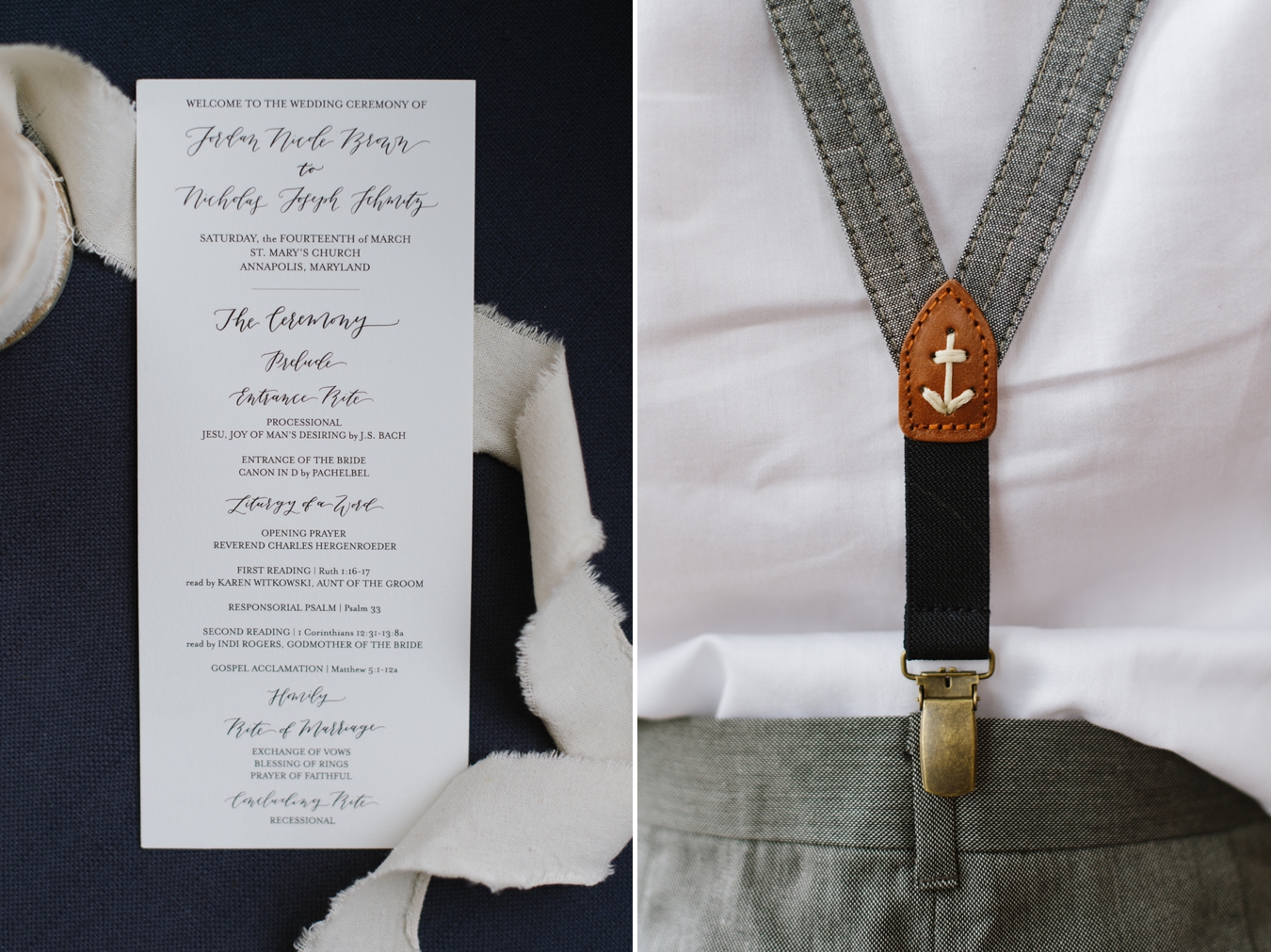 Preppy Nautical Wedding at the Sherwood Forest Clubhouse in Annapolis, Maryland| Natalie Franke Photography