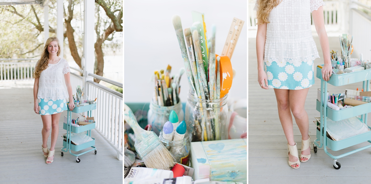 Charleston Artist: Blakely Made - Coastal Paintings photographed by Natalie Franke Photography