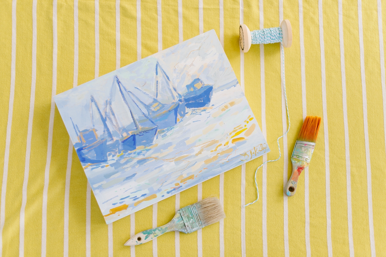 Charleston Artist: Blakely Made - Coastal Paintings photographed by Natalie Franke Photography