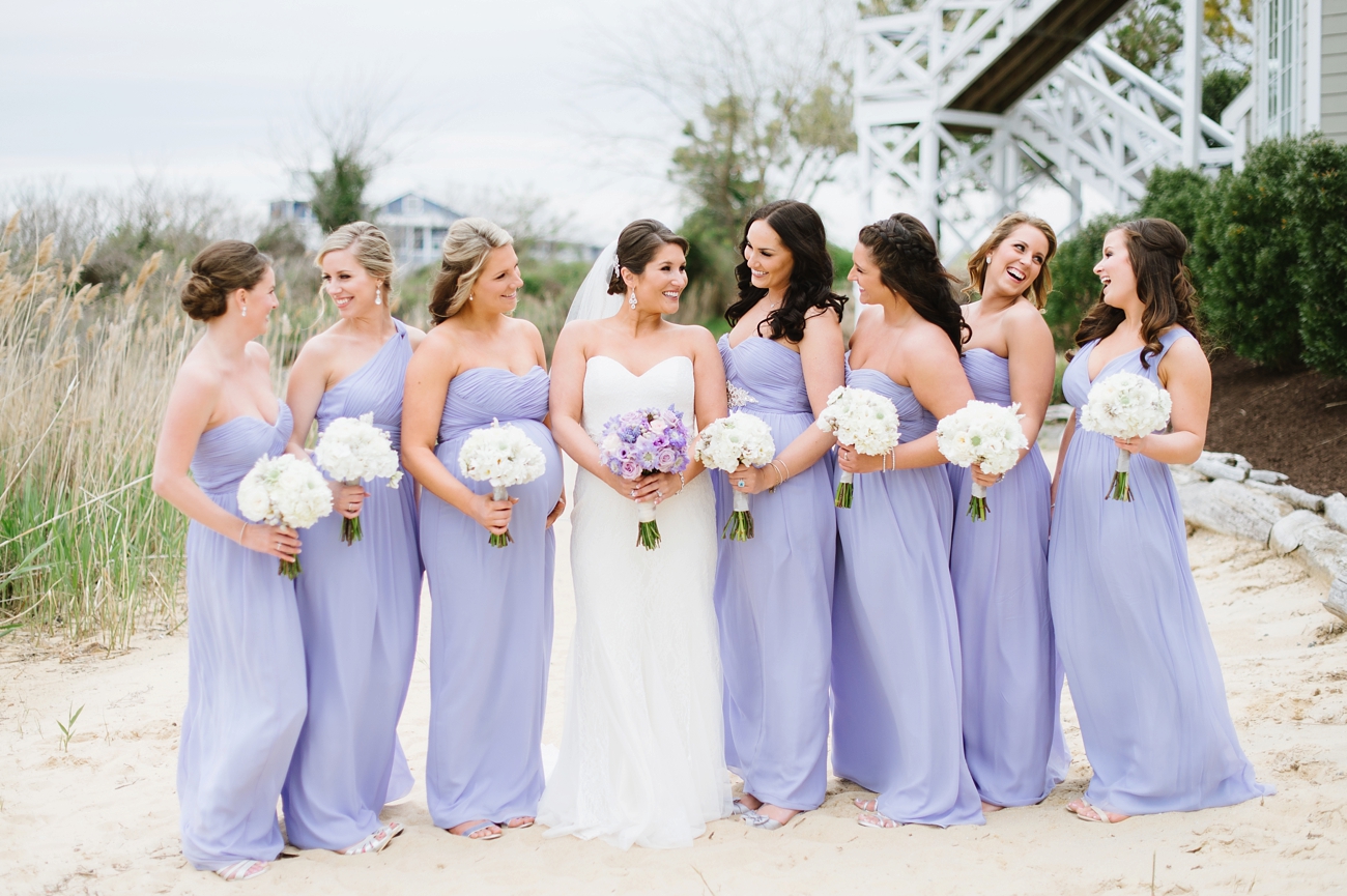 Chesapeake Bay Beach Club Wedding | Purple Spring Wedding Inspiration by Natalie Franke