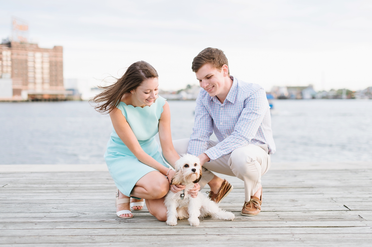 Romantic Spring Engagement Pictures in Fells Point, Baltimore | Natalie Franke Photography