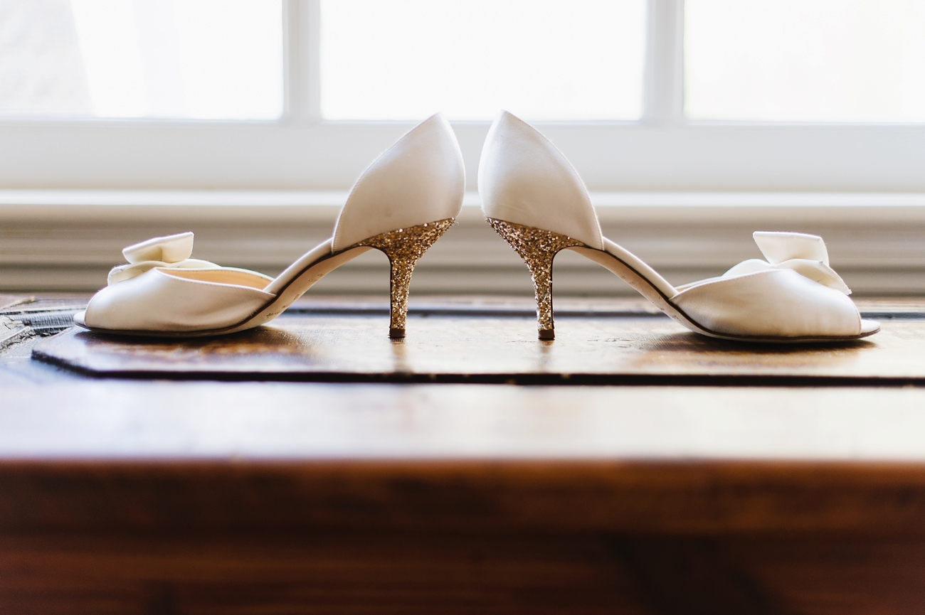 Glitter Kate Spade Heels | Southern Wedding Inspiration by Natalie Franke Photography