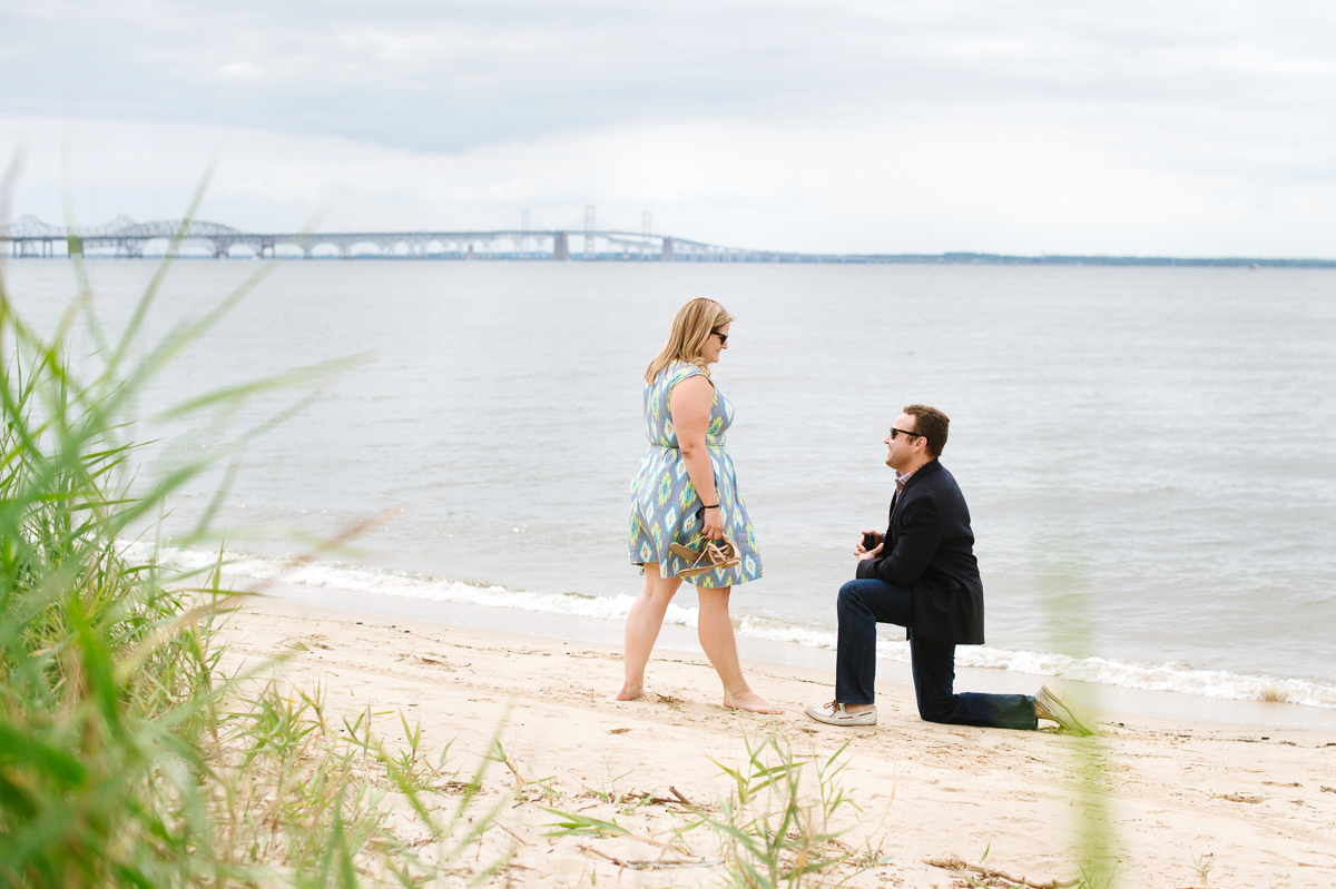 Surprise Proposal on the Chesapeake Bay | Natalie Franke Photography
