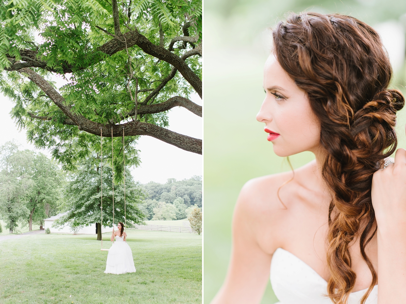 Vintage Hot Air Balloon Wedding Shoot with Magenta, Pomegranate, and Rose Red Tones