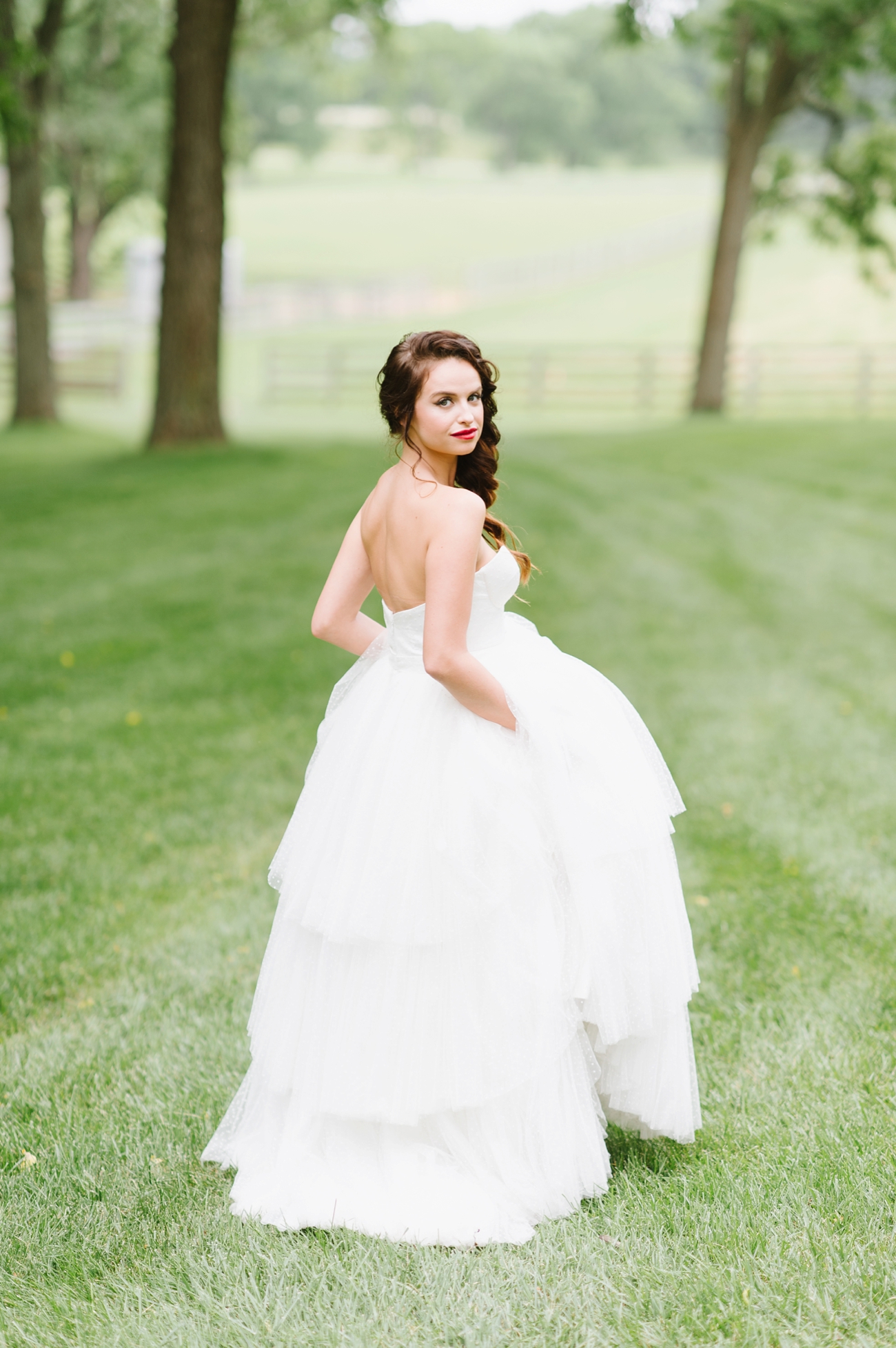 Vintage Hot Air Balloon Wedding Shoot with Magenta, Pomegranate, and Rose Red Tones