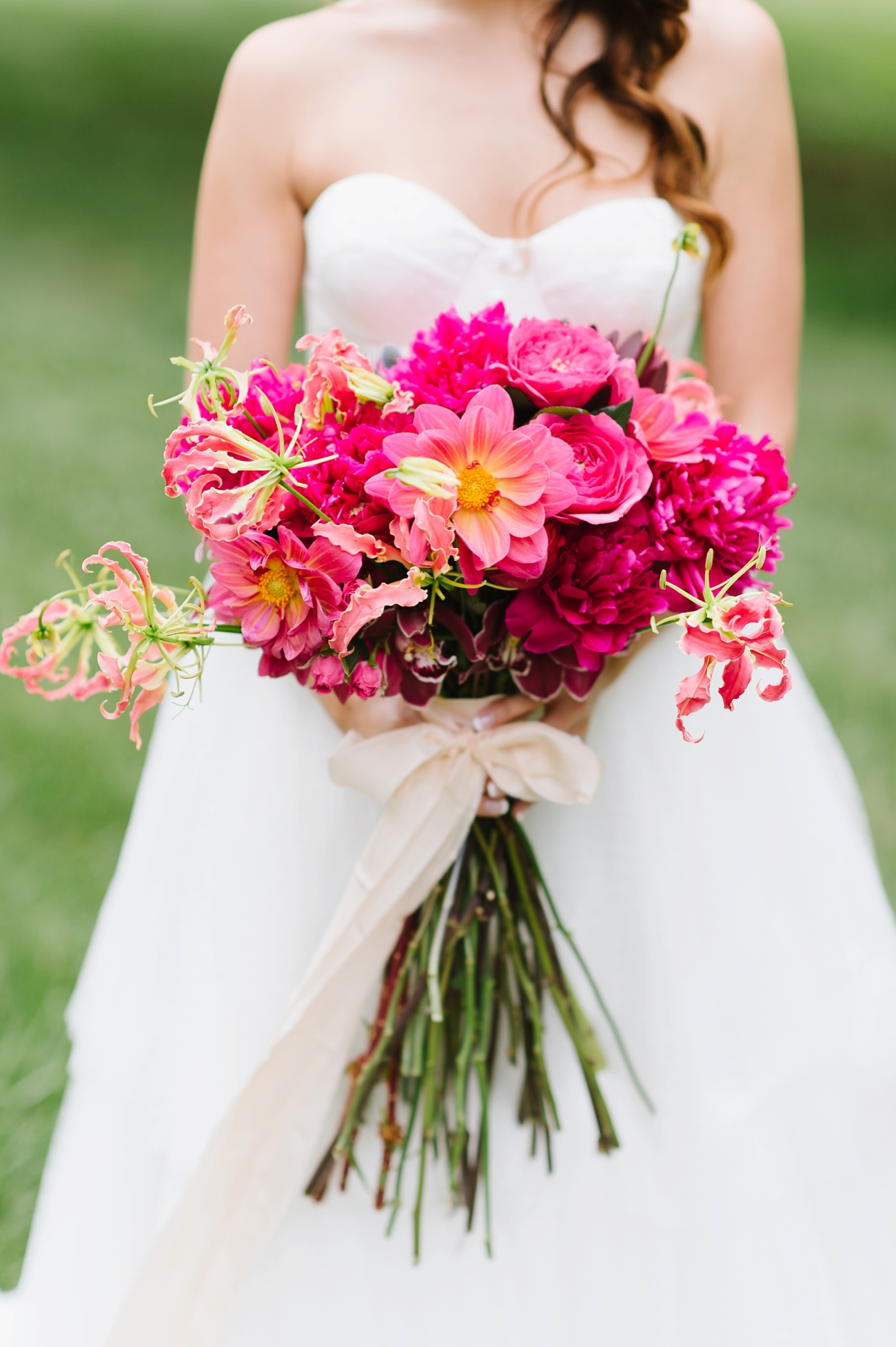 Vintage Hot Air Balloon Wedding Shoot with Magenta, Pomegranate, and Rose Red Tones