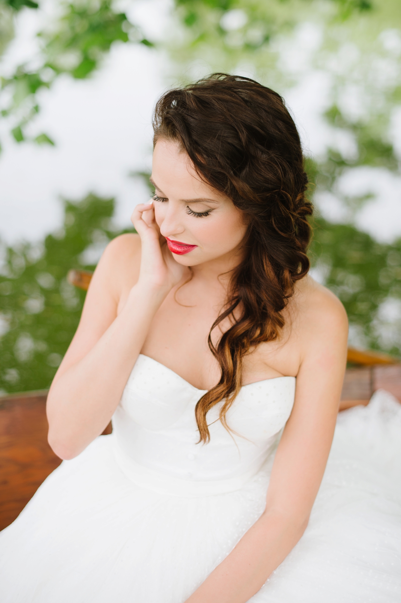 Vintage Hot Air Balloon Wedding Shoot with Magenta, Pomegranate, and Rose Red Tones