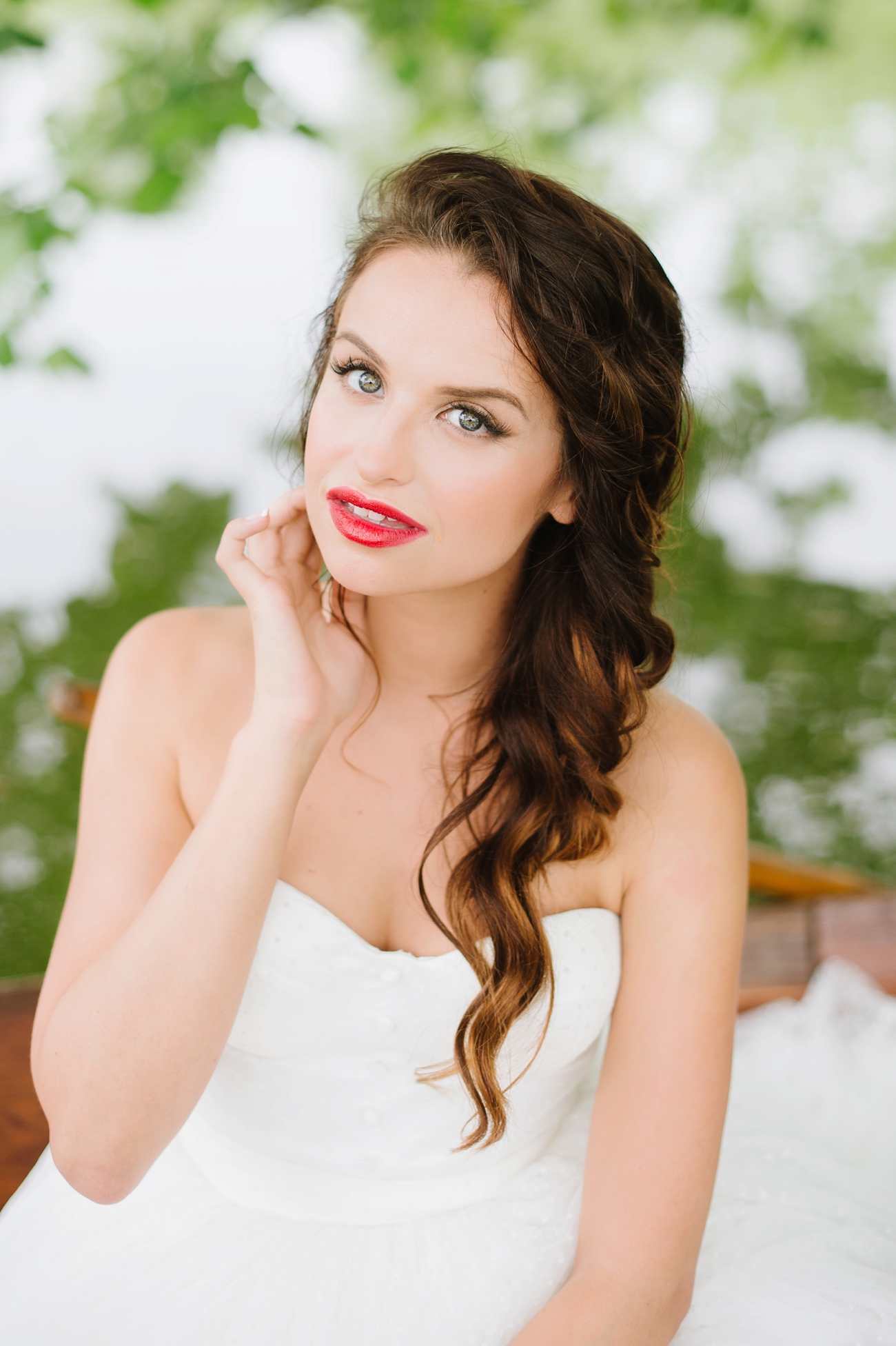 Vintage Hot Air Balloon Wedding Shoot with Magenta, Pomegranate, and Rose Red Tones