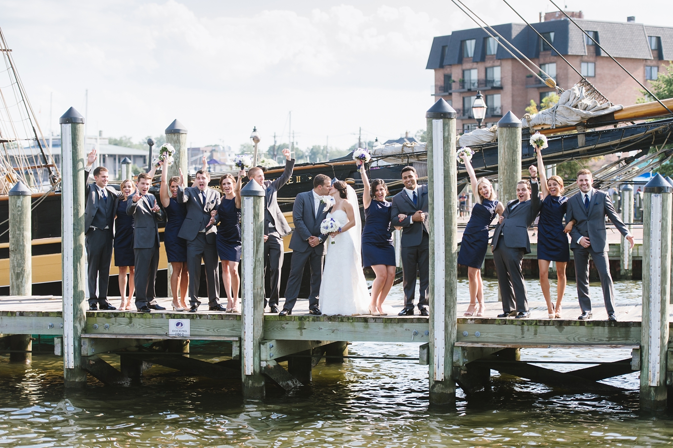 Nautical Annapolis Marriott Wedding - Natalie Franke Photography