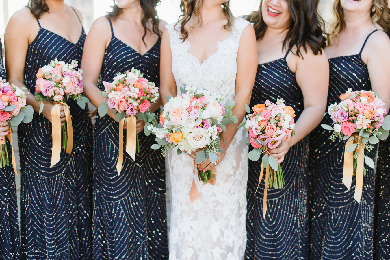 Adrianna Papell Bridesmaids Dress with Sequins and Beading | Natalie Franke