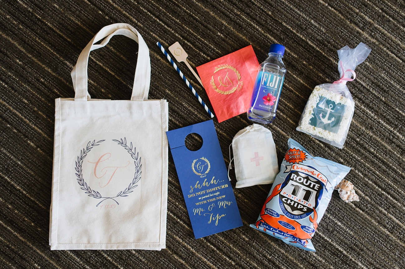 Nautical Wedding Hotel Welcome Bag for Guests