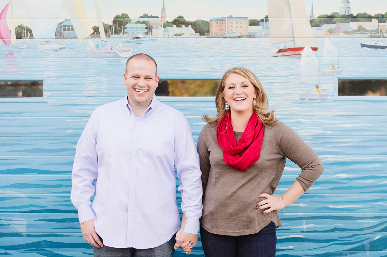 Autumn Anniversary Session for Newlywed Couple in Annapolis