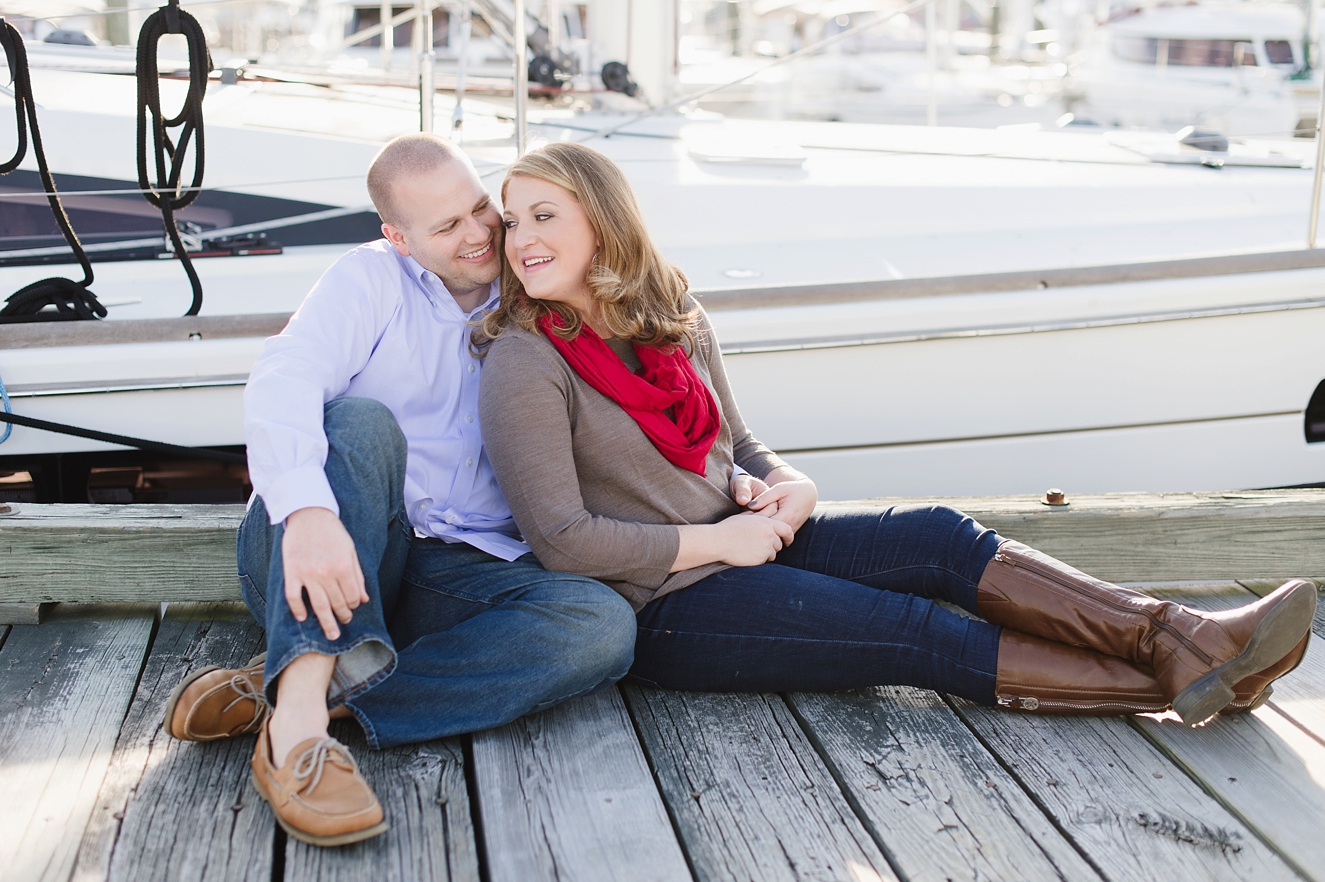 Autumn Anniversary Session for Newlywed Couple in Annapolis