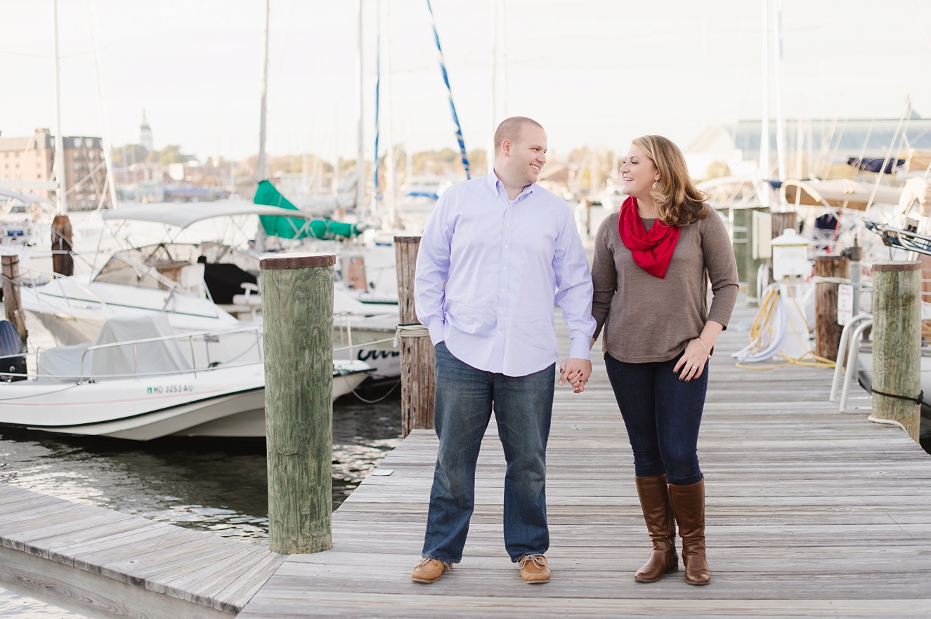 Autumn Anniversary Session for Newlywed Couple in Annapolis