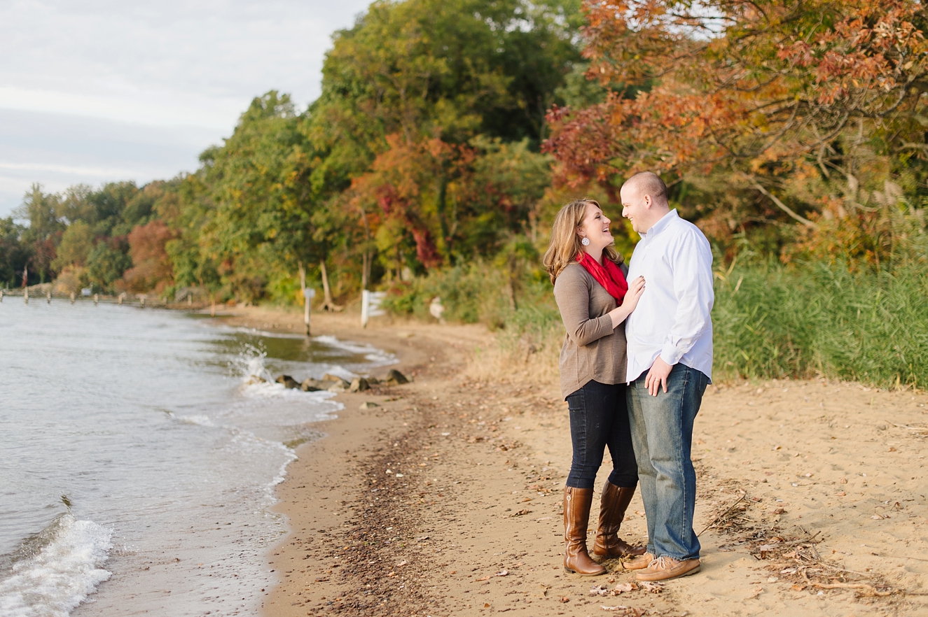 Autumn Anniversary Session for Newlywed Couple in Annapolis