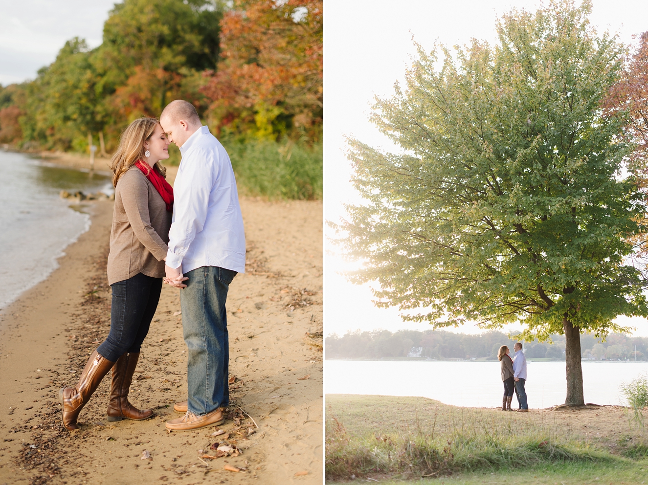 Autumn Anniversary Session for Newlywed Couple in Annapolis