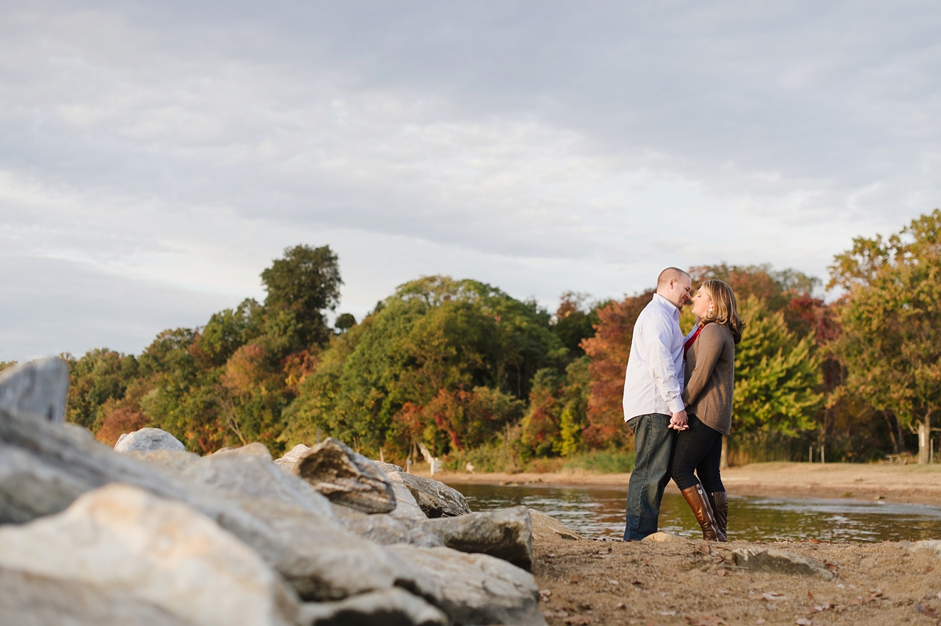 Autumn Anniversary Session for Newlywed Couple in Annapolis