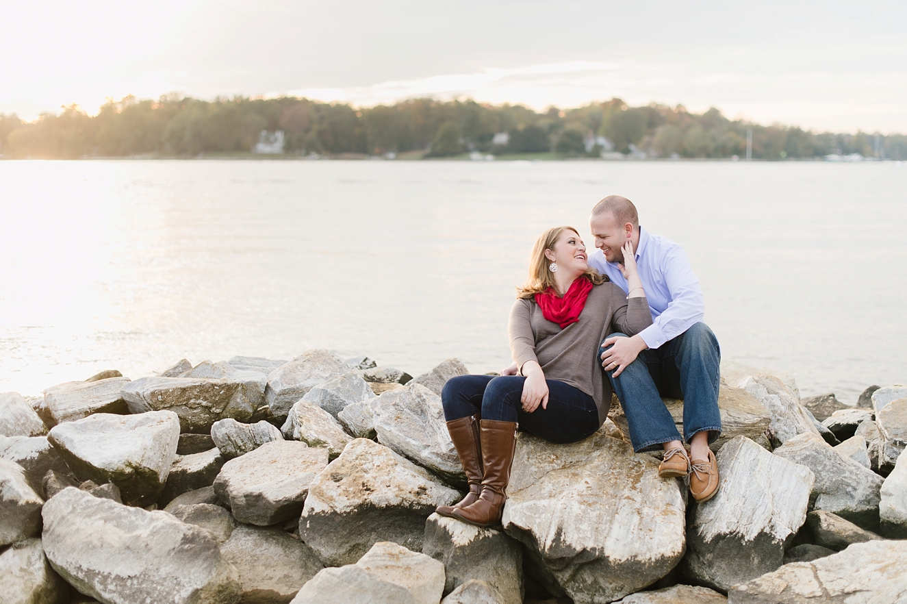 Autumn Anniversary Session for Newlywed Couple in Annapolis