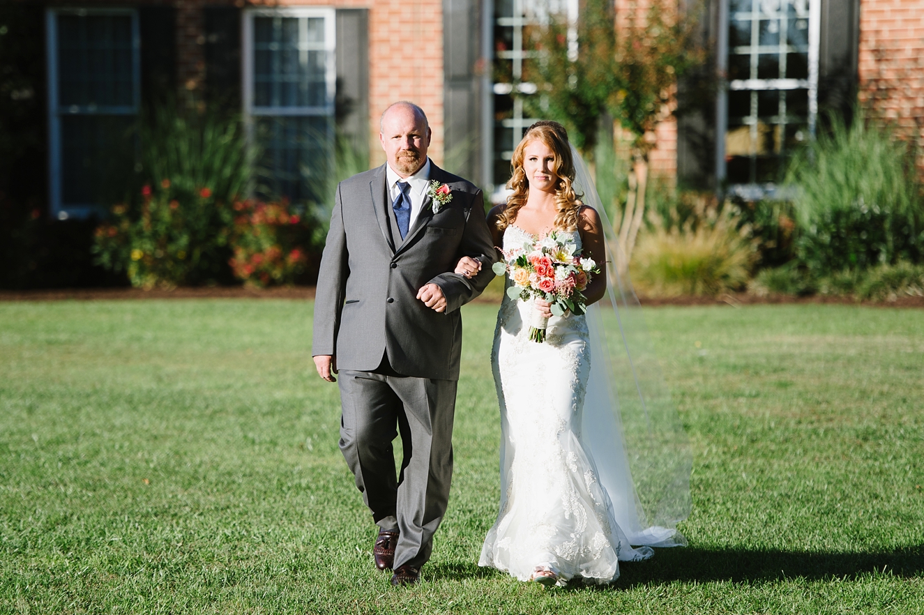 Autumn Backyard Wedding on Maryland's Eastern Shore