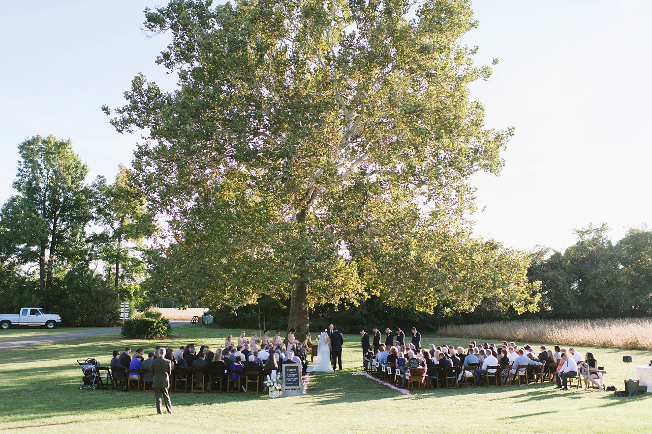 Autumn Backyard Wedding on Maryland's Eastern Shore