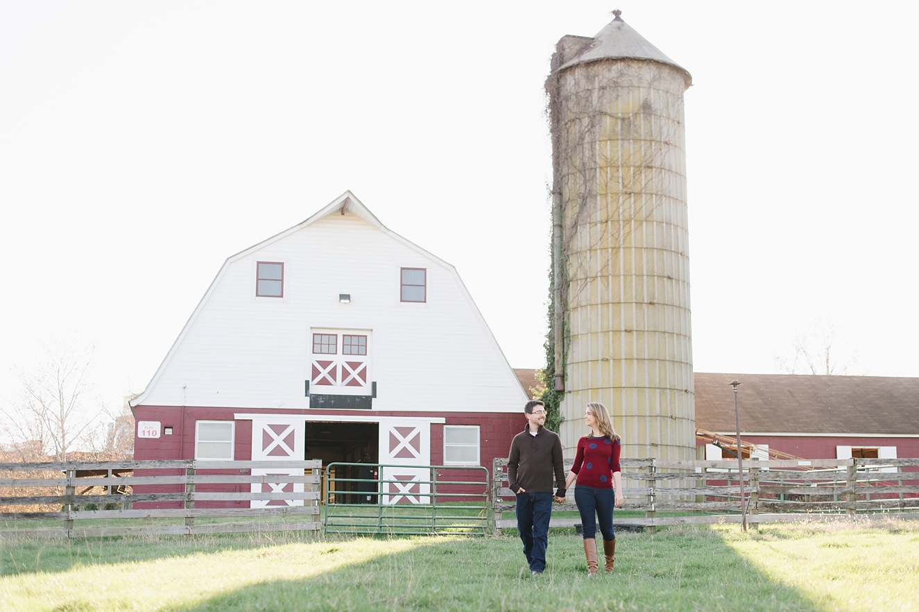 Autumn Farm Engagement Pictures at University of Maryland | Natalie Franke Photography