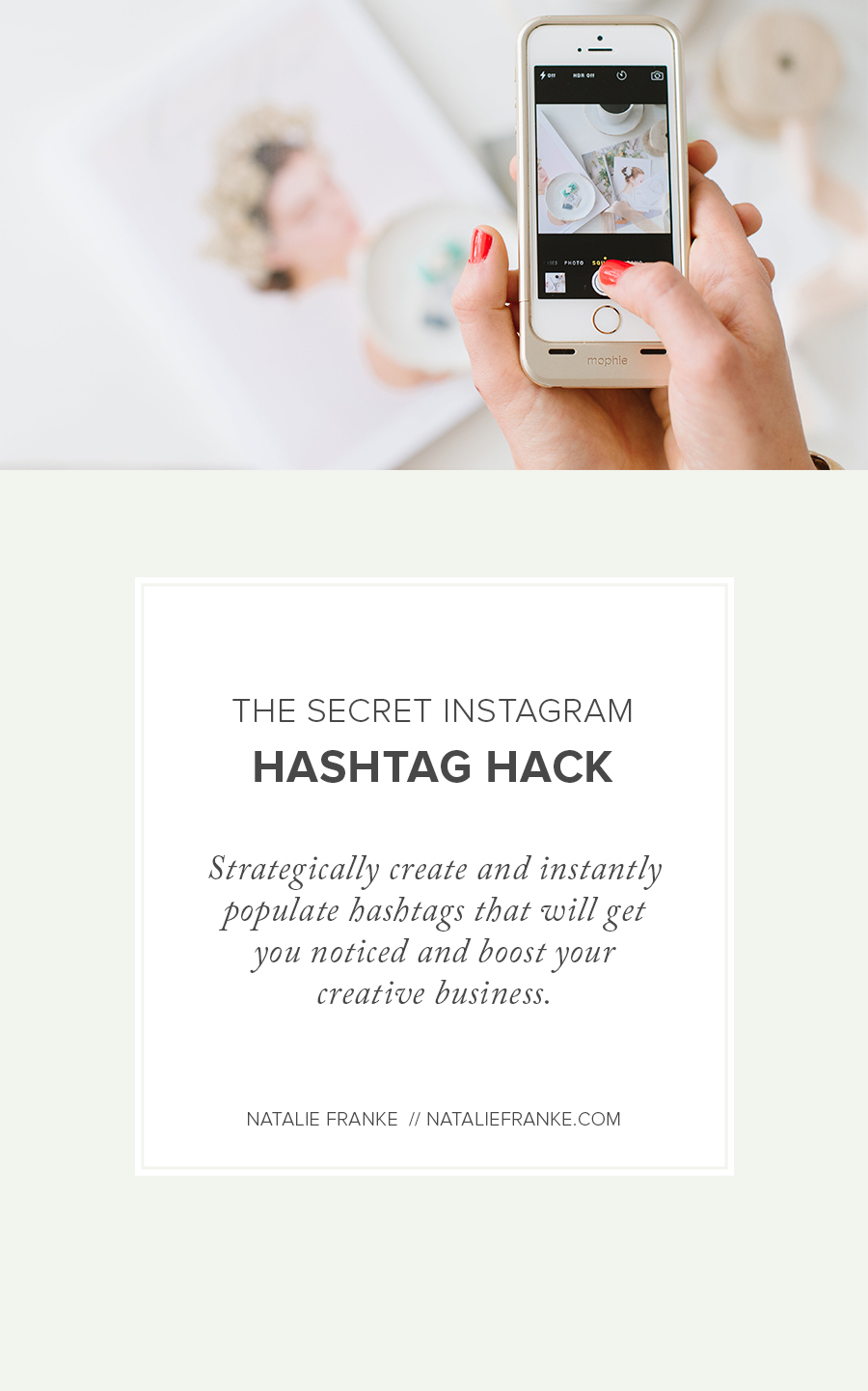 The Secret Instagram Hashtag Hack for Creative Entrepreneurs | Shortcuts by Natalie Franke
