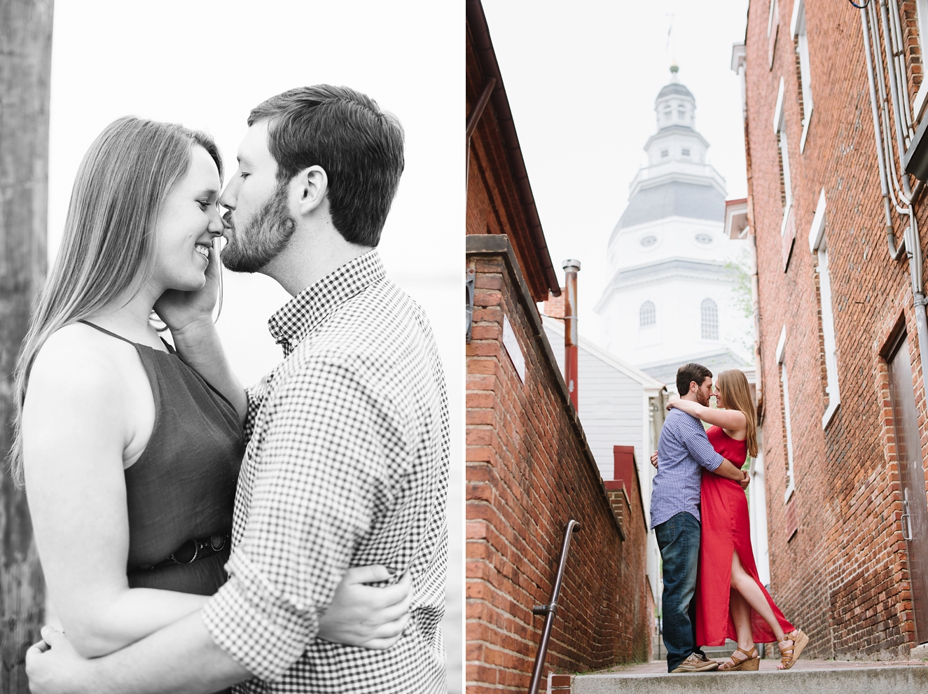 Historic Downtown Annapolis Engagement Pictures by Natalie Franke Photography