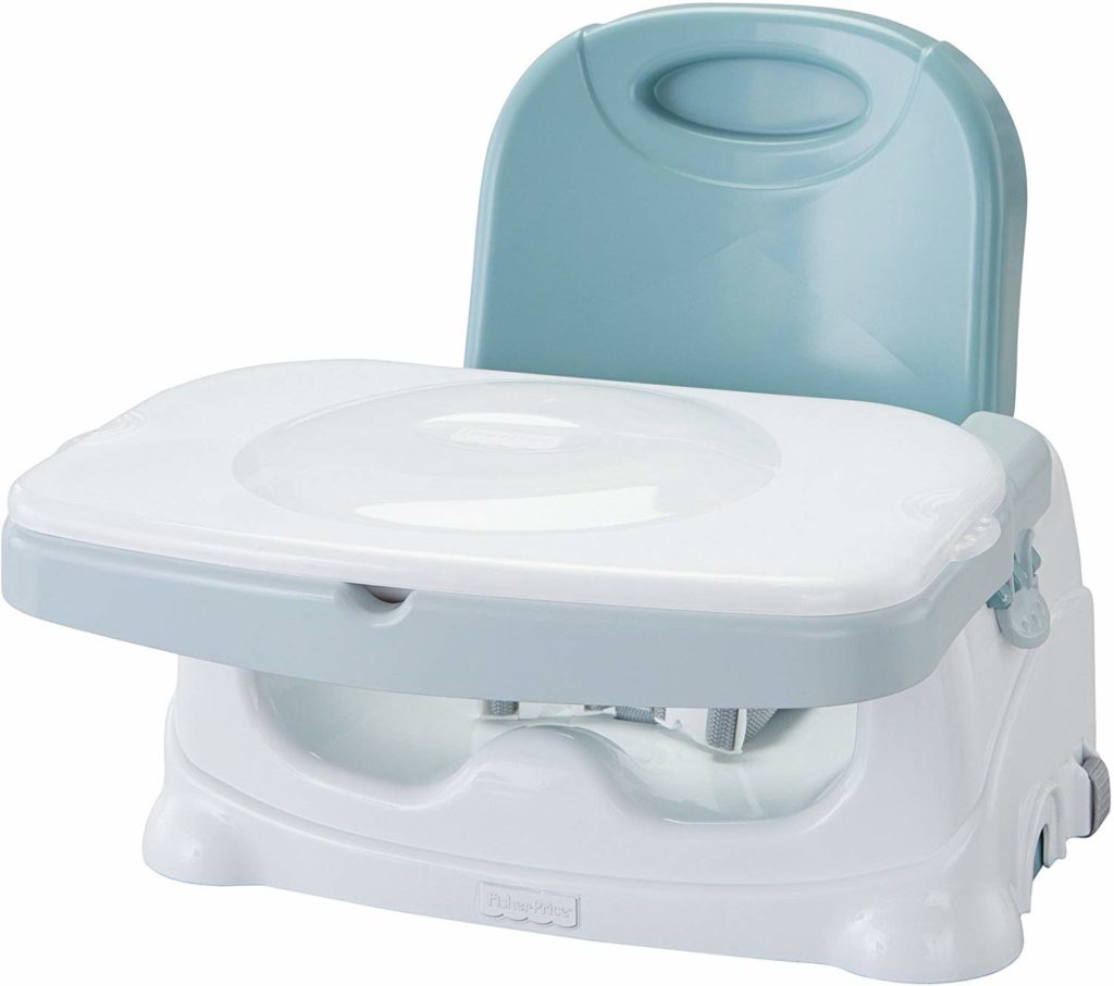 Portable Highchair and Booster seat for traveling with an infant or toddler.