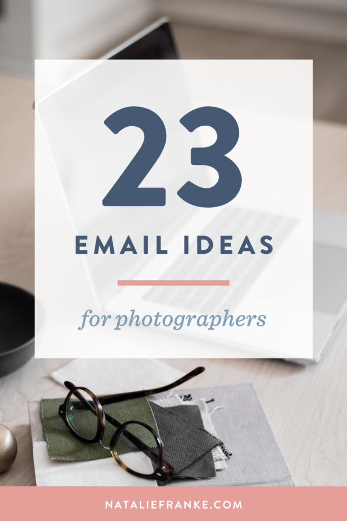 email ideas for photographers