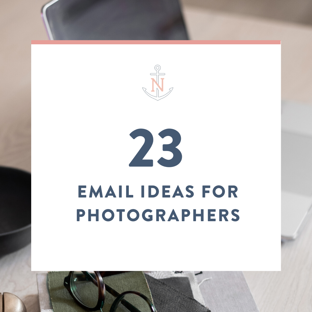 email ideas for photographers
